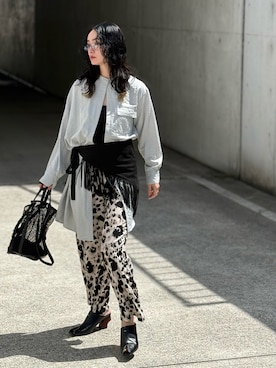 「Bella lume（ベッラルーメ）のアイテム」を使った、IMOKOさん（レディース・170cm）の春コーディネート