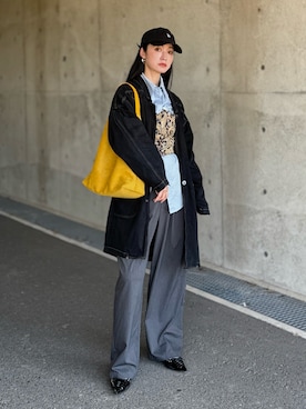 「アイテム（スラックス）」を使った、IMOKOさん（レディース・170cm）の秋コーディネート