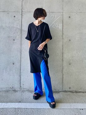 「LYDIE（リディー）のアイテム」を使った、IMOKOさん（レディース・170cm）の夏コーディネート