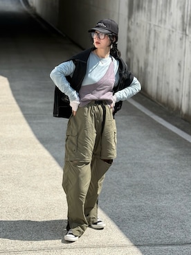 「Daniel Wellington（ダニエルウェリントン）のアイテム」を使った、IMOKOさん（レディース・170cm）の春コーディネート