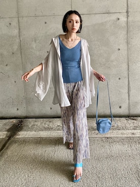 「アイテム（ピアス（両耳用））」を使った、IMOKOさん（レディース・170cm）の夏コーディネート