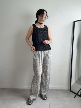 「deux amour（ドゥーザムール）のアイテム」を使った、IMOKOさん（レディース・170cm）の春コーディネート