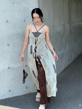 「 hellam（へラム）のアイテム」を使った、IMOKOさん（レディース・170cm）の夏コーディネート