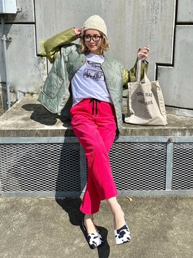 「ウィッグ」｜「アイテム（その他）」を使った、IMOKOさん（レディース・170cm）の秋コーディネート