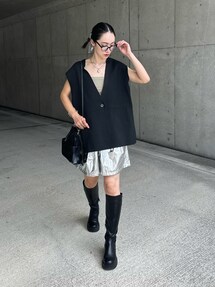 NOISEMAKER メタリックタックショートパンツ セール】メタリックタックショートパンツ【Made in Japan