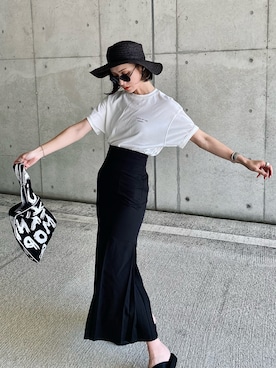 「Lune（リュンヌ）のアイテム（リング）」を使った、IMOKOさん（レディース・170cm）の夏コーディネート