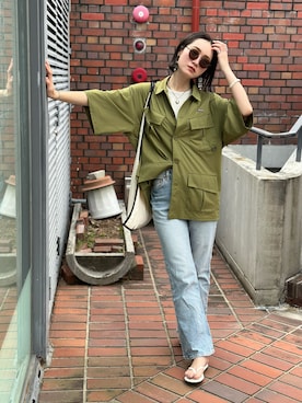 「Java（ジャバ）のアイテム（シャツ/ブラウス）」を使った、IMOKOさん（レディース・170cm）の夏コーディネート
