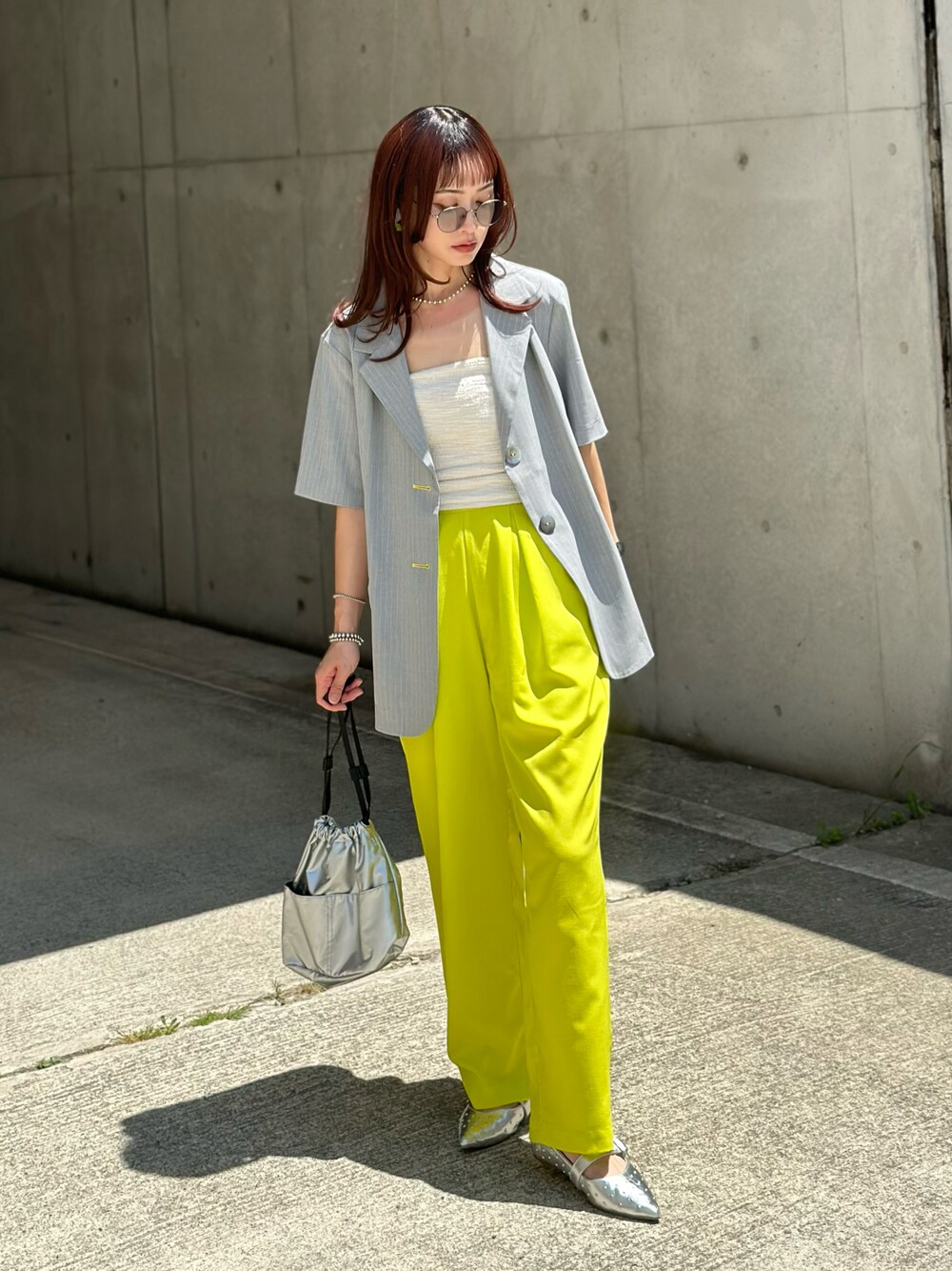 HeRIN.CYE Stripe half sleeve jacket グレー 楽天市場】Stripe half sleeve jacket HeRIN.CYE ヘリンドット