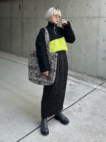 【美品✨】メゾンスペシャル トゲトゲニットスカート フリーサイズ MAISON SPECIAL（メゾンスペシャル）の「トゲトゲニットスカート