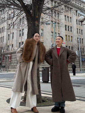 「feepur（フェピュール）のアイテム」を使った、IMOKOさん（レディース・170cm）の冬コーディネート