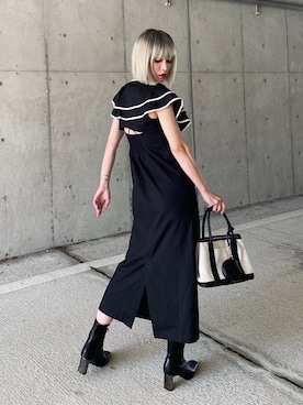 「アイテム（バングル/リストバンド）」を使った、IMOKOさん（レディース・170cm）の夏コーディネート