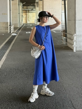 「アイテム（ワンピース/ドレス）」を使った、IMOKOさん（レディース・170cm）の夏コーディネート