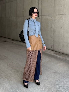 「loni（ロニ）のアイテム」を使った、IMOKOさん（レディース・170cm）の春コーディネート