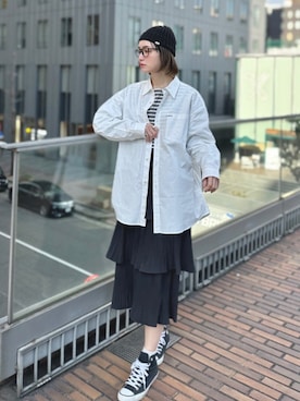 「Java（ジャバ）のアイテム（シャツ/ブラウス）」を使った、IMOKOさん（レディース・170cm）の春コーディネート