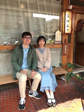 「NEW BALANCE（ニューバランス）のアイテム（その他アウター）」を使った、CHUANさん（レディース・168cm）の冬コーディネート