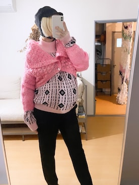 「SCHA（シャー）のアイテム」を使った、千紘さん（レディース・154cm）の秋コーディネート