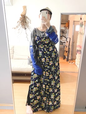 「POTTO（ポット）のアイテム」を使った、千紘さん（レディース・154cm）の夏コーディネート