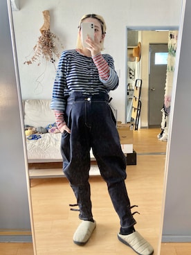 「aquvii（アクビ）のアイテム」を使った、千紘さん（レディース・154cm）の秋コーディネート