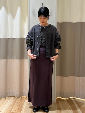 「Samansa Mos2 blue（サマンサモスモスブルー）のアイテム（シューズ）」を使った、Nanoさん（レディース・158cm）の秋コーディネート