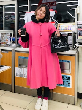 「Saint Laurent（サンローラン）のアイテム（ジャケット/アウター）」を使った、KYOCOMORIさん（レディース・160cm）の秋コーディネート