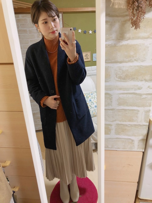 【yori】ダブルフェイス　コクーンコート UNIQLO（ユニクロ）の「ダブルフェイスコクーンコート（その他