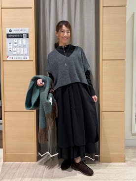 「studio CLIP（スタディオクリップ）のアイテム」を使った、でちさん（レディース・165cm）の冬コーディネート