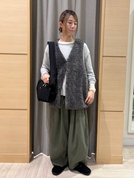 「studio CLIP（スタディオクリップ）のアイテム」を使った、でちさん（レディース・165cm）の秋コーディネート