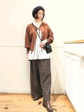 「玄長なおこ」｜でちさん（レディース・163cm）の秋コーディネート