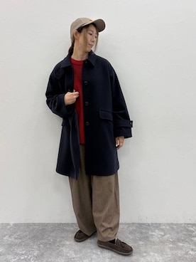 「studio CLIP（スタディオクリップ）のアイテム」を使った、でちさん（レディース・165cm）の秋コーディネート