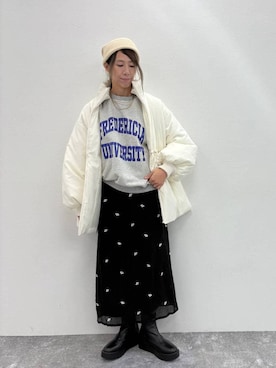 「アイテム（アクセサリー、その他）」を使った、でちさん（レディース・165cm）の秋コーディネート