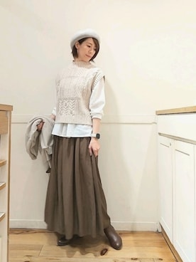 でちさん（レディース・163cm）の秋コーディネート