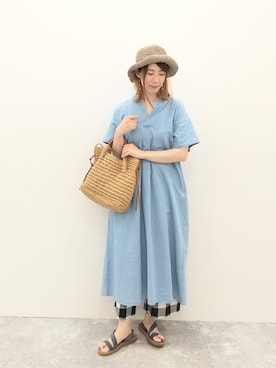 でちさん（レディース・165cm）の夏コーディネート
