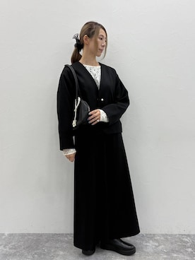 「アイテム（チャーム）」を使った、でちさん（レディース・165cm）の秋コーディネート