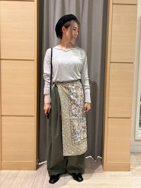 「アイテム（財布）」を使った、でちさん（レディース・165cm）の秋コーディネート