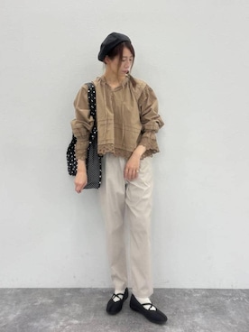 「studio CLIP（スタディオクリップ）のアイテム（帽子）」を使った、でちさん（レディース・165cm）の春コーディネート