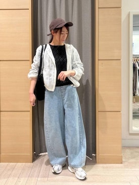 「studio CLIP（スタディオクリップ）のアイテム（帽子）」を使った、でちさん（レディース・165cm）の春コーディネート