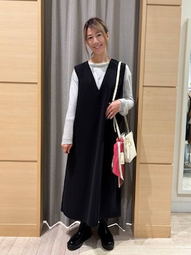 「アイテム（キーホルダー）」を使った、でちさん（レディース・165cm）の秋コーディネート