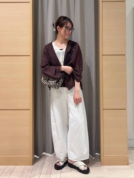 「studio CLIP（スタディオクリップ）のアイテム」を使った、でちさん（レディース・165cm）の夏コーディネート