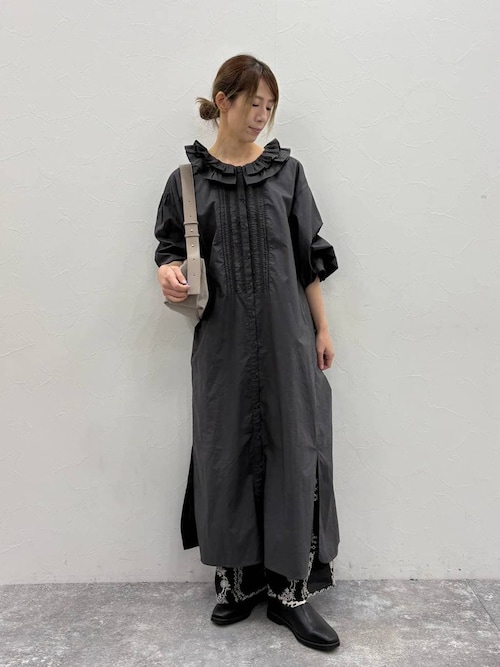 高山都さんコラボ》Wフリルカラーワンピース[プチサイズあり