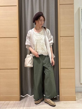 「studio CLIP（スタディオクリップ）のアイテム（その他パンツ）」を使った、でちさん（レディース・165cm）の秋コーディネート