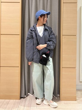 「studio CLIP（スタディオクリップ）のアイテム」を使った、でちさん（レディース・165cm）の夏コーディネート
