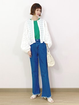 喵喵小桃さん（レディース・160cm）の春コーディネート