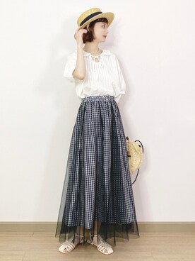 喵喵小桃さん（レディース・160cm）の夏コーディネート