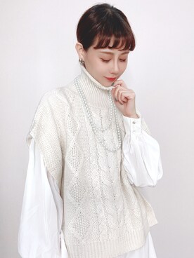 喵喵小桃さん（レディース・160cm）の冬コーディネート