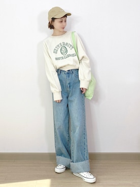 喵喵小桃さん（レディース・160cm）の春コーディネート