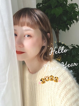 「休闲」｜「アイテム（雑貨/ホビー）」を使った、喵喵小桃さん（レディース・160cm）の冬コーディネート