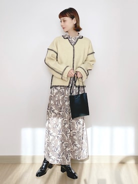 「休闲」｜「アイテム（雑貨/ホビー）」を使った、喵喵小桃さん（レディース・160cm）の冬コーディネート