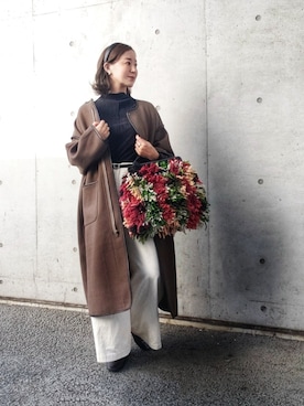 「A Day in the Life （アデイインザライフ）のアイテム（ジャケット/アウター）」を使った、NICOさん（レディース・158cm）の秋コーディネート