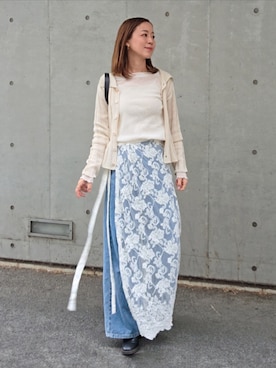 「CIAOPANIC TYPY（チャオパニックティピー）のアイテム」を使った、NICOさん（レディース・158cm）の春コーディネート