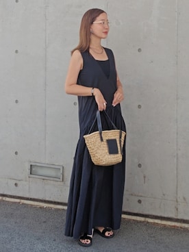 「アイテム（ワンピース/ドレス）」を使った、NICOさん（レディース・158cm・40代）の夏コーディネート